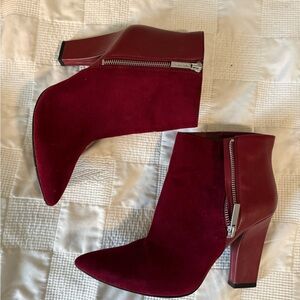 Nine West Red Ankle Boots